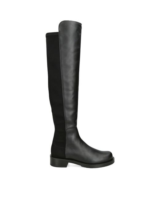 Stuart Weitzman Leather 5050 Bold Over-The-Knee Boots