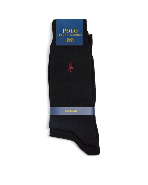 Polo Ralph Lauren Polo Pony Socks Pack Of 2