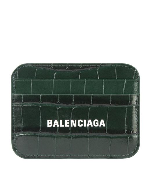 Balenciaga Croc-Embossed Card Holder