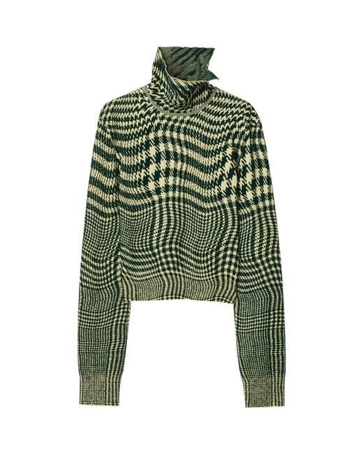 Burberry Warped Houndstooth Sweater