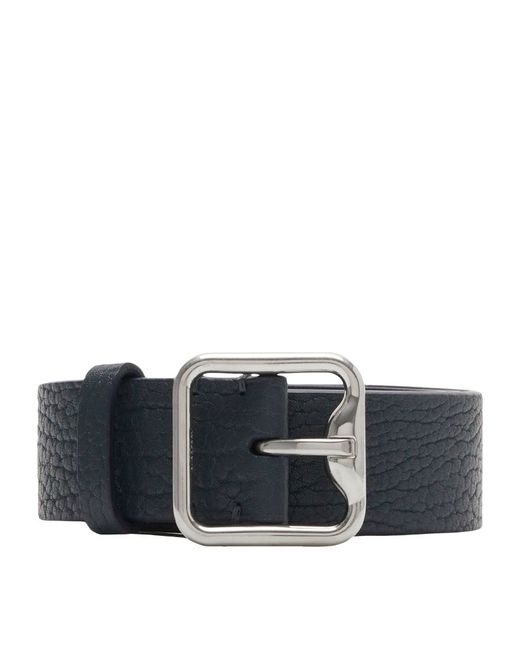 Burberry Grained Leather B-Buckle Belt