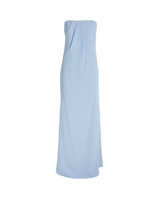 Roland Mouret Strapless Draped Gown