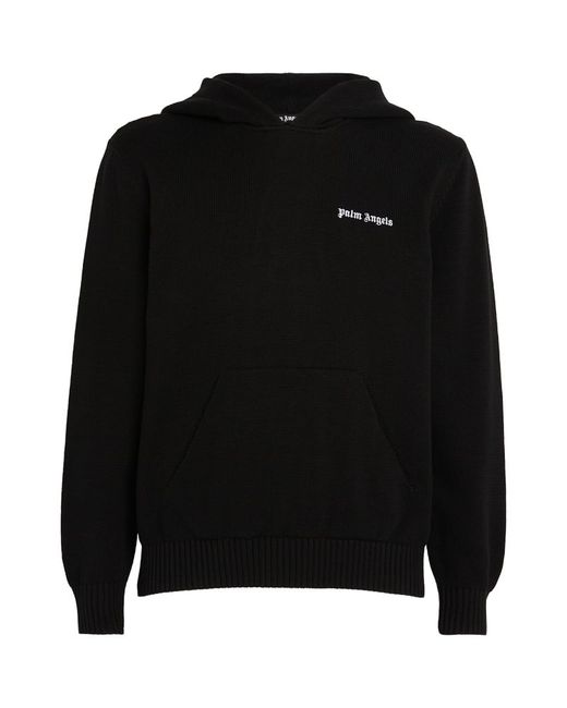 Palm Angels Knitted Logo Hoodie