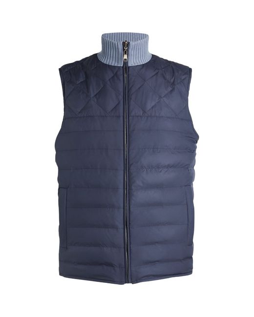 Fioroni Cashmere Reversible Quilted Gilet