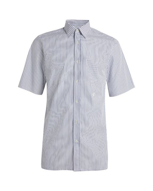 Maison Margiela Striped Short-Sleeve Shirt