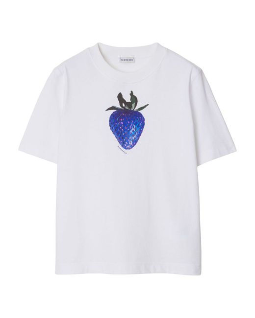Burberry Strawberry Print T-Shirt