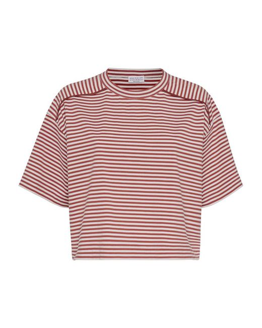 Brunello Cucinelli Striped T-Shirt