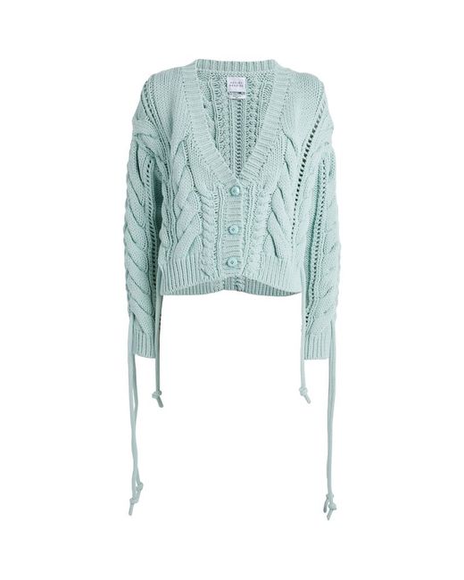 Hayley Menzies Cropped Cable-Knit Cardigan