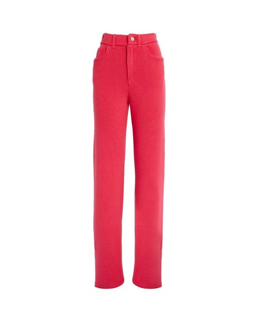 Barrie Cashmere-Cotton Flared Trousers