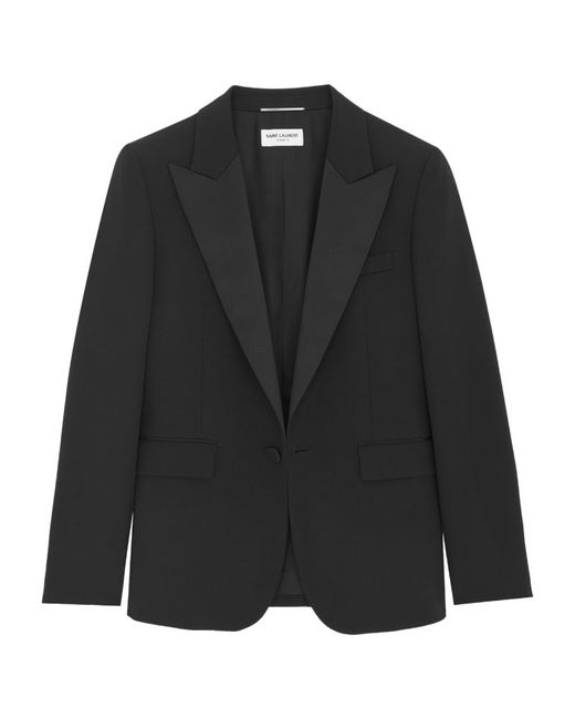 Saint Laurent Virgin Wool Tuxedo Jacket