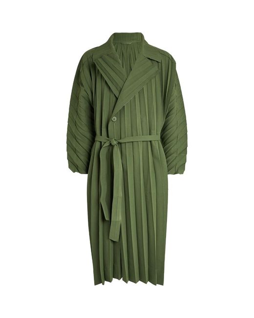 Homme Pliss Issey Miyake Wide-Pleat Overcoat