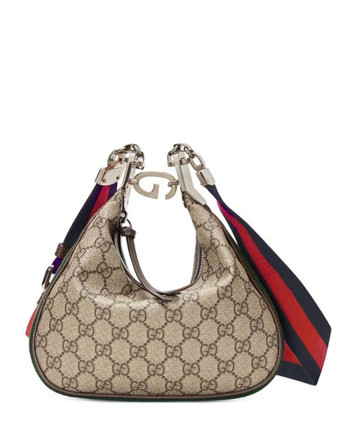Gucci Small Gg Supreme Attache Shoulder Bag