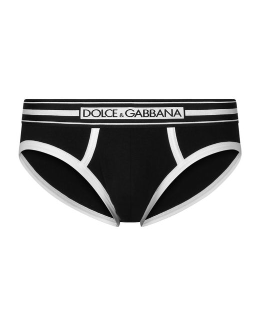 Dolce & Gabbana Stretch-Cotton Logo Briefs
