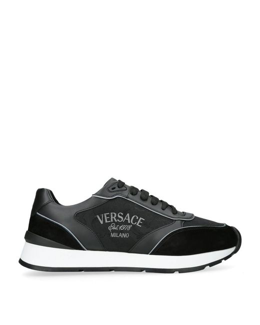 Versace Leather Logo Sneakers