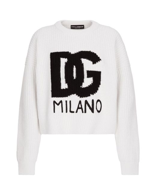 Dolce & Gabbana Wool Logo Sweater