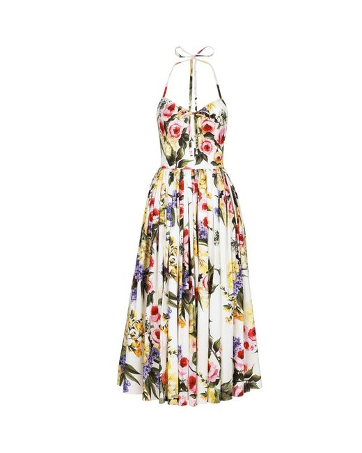 Dolce & Gabbana Floral Halterneck Dress