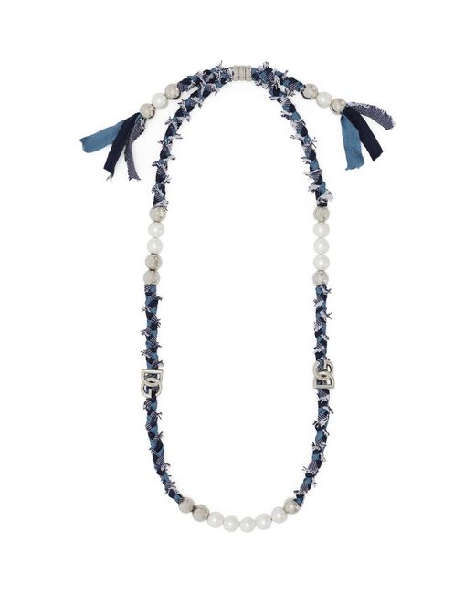 Dolce & Gabbana Braided Beaded Necklace