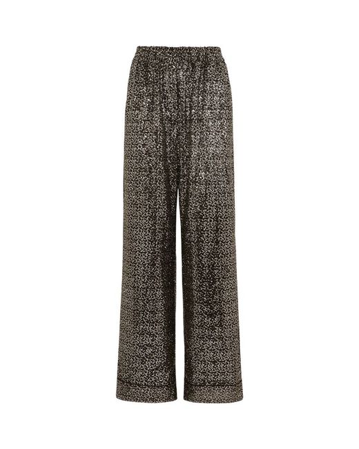Dolce & Gabbana Sequinned Wide-Leg Trousers