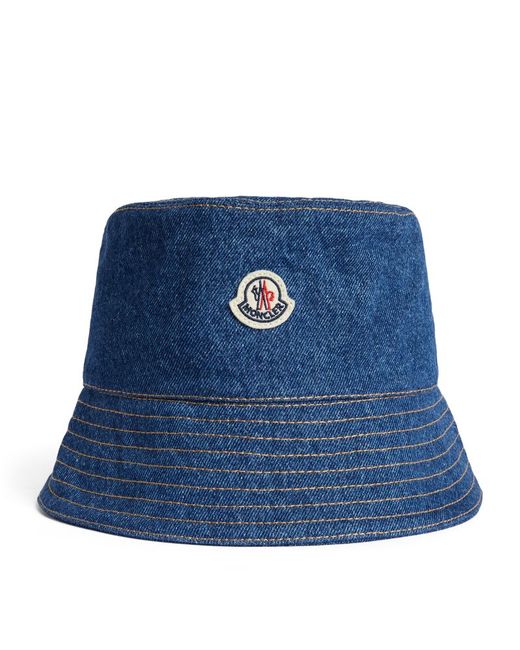 Moncler Denim Logo Bucket Hat