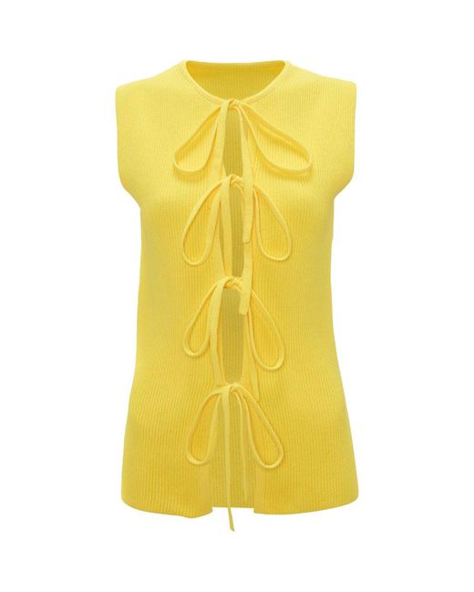 J.W.Anderson Bow-Detail Sleeveless Top