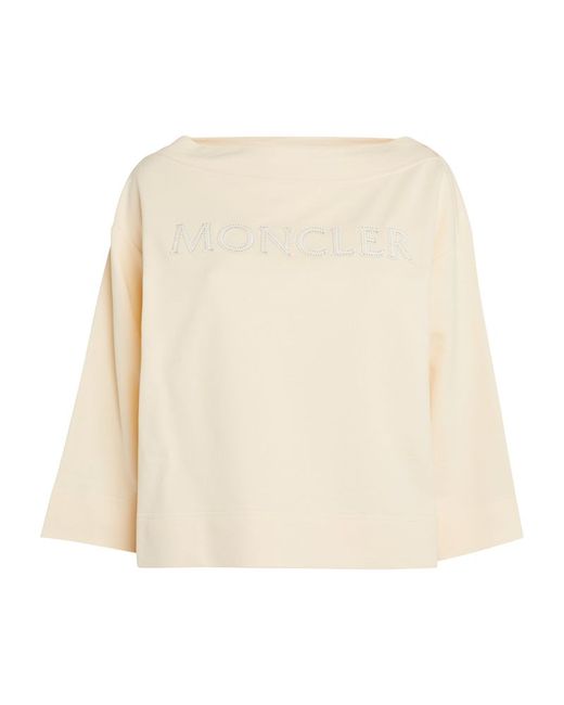 Moncler Boat-Neck Logo T-Shirt