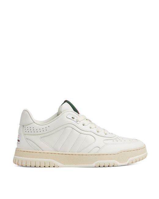 Gucci Leather Re-Web Sneakers