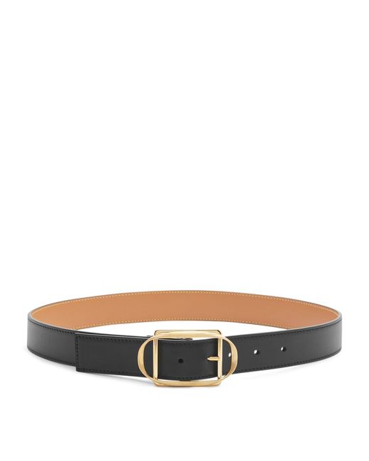 Loewe Leather Curved Buckle Belt
