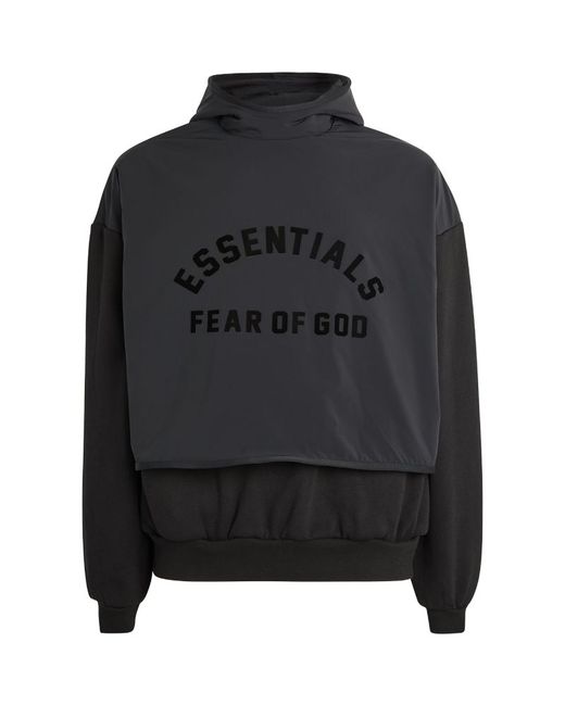Fear of God ESSENTIALS Double-Layer Logo Hoodie