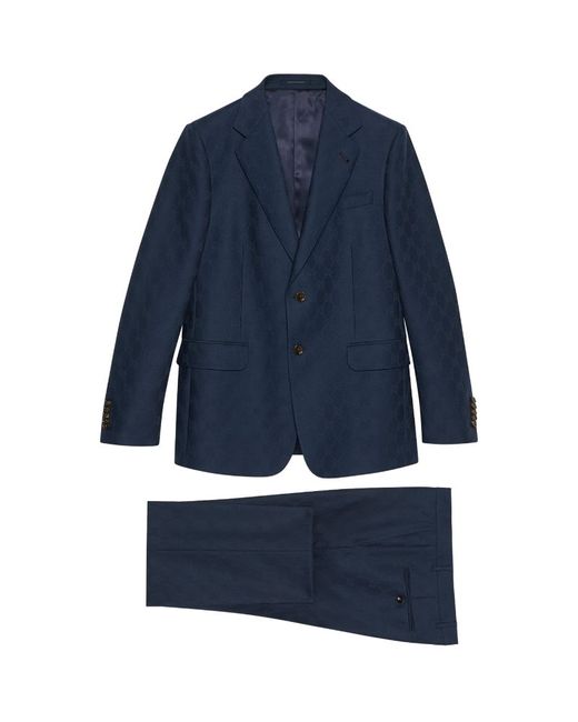 Gucci Wool Gg 2-Piece Suit