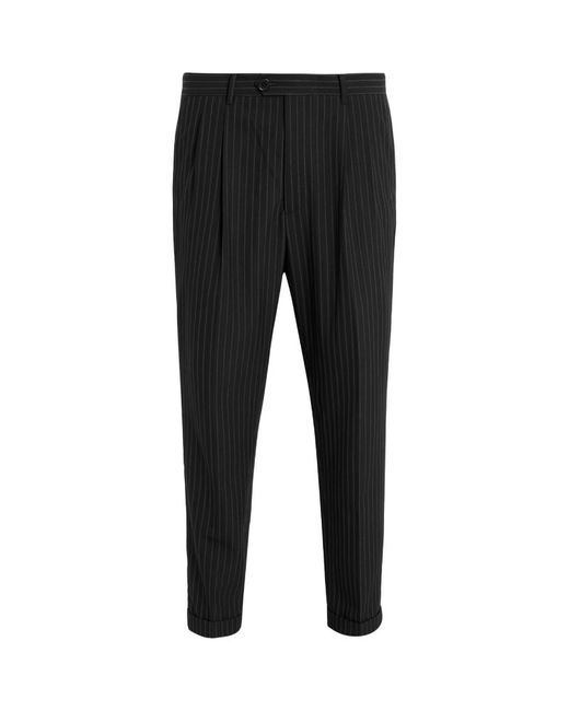 AllSaints Recycled Polyester-Blend Pinstripe Tallis Trousers