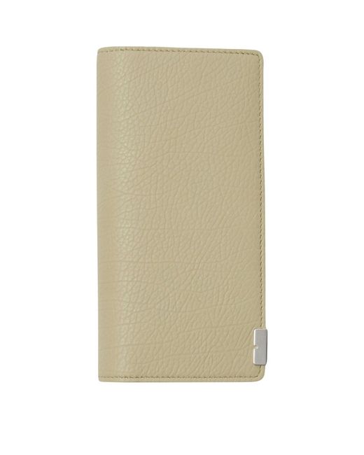 Burberry Grained Leather B-Cut Continental Wallet