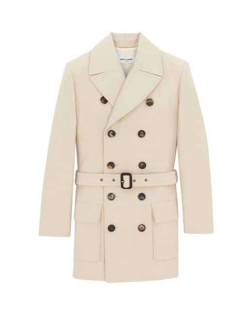 Saint Laurent Wool-Blend Overcoat