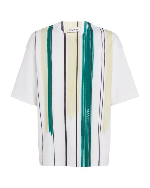 Lanvin Striped Oversized T-Shirt