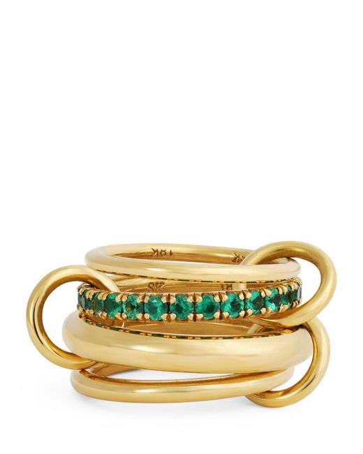 Spinelli Kilcollin Yellow And Emerald Janssen Ring