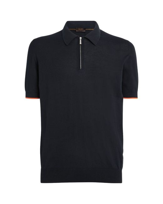 Moorer Quarter-Zip Polo Shirt