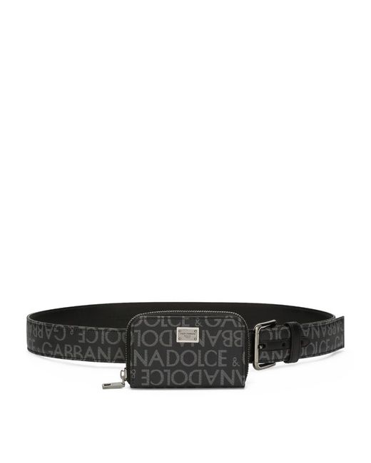Dolce & Gabbana Pouch-Detail Logo Belt