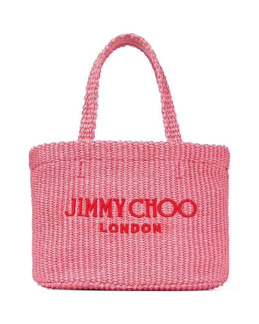 Jimmy Choo Mini Raffia Beach Tote Bag