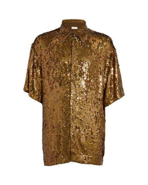 Dries Van Noten Embellished Sequin Shirt