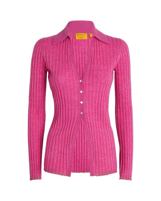 Guest in Residence Merino Wool-Cashmere-Silk Cardigan