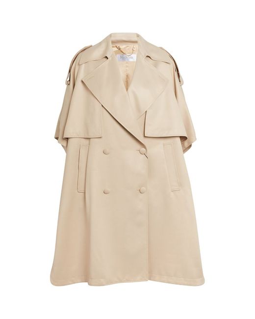 Max Mara Double-Breasted Trench Cape