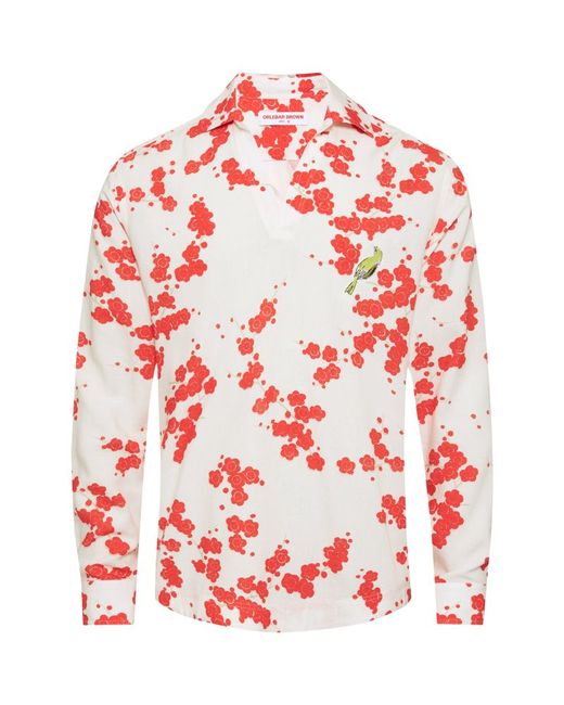 Orlebar Brown Blossom Print Ridley Shirt
