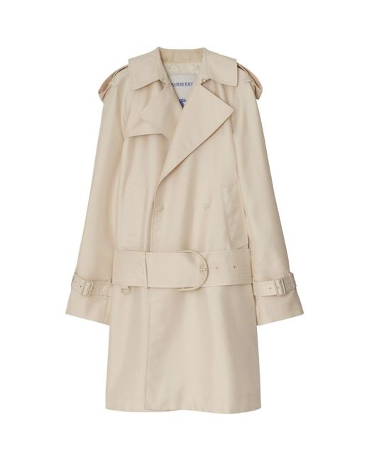 Burberry Silk-Blend Trench Coat