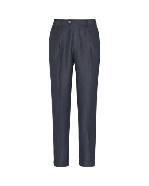 Brunello Cucinelli Tapered-Leg Suit Trousers