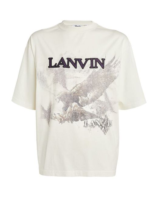 Lanvin X Future Eagle Logo Print T-Shirt