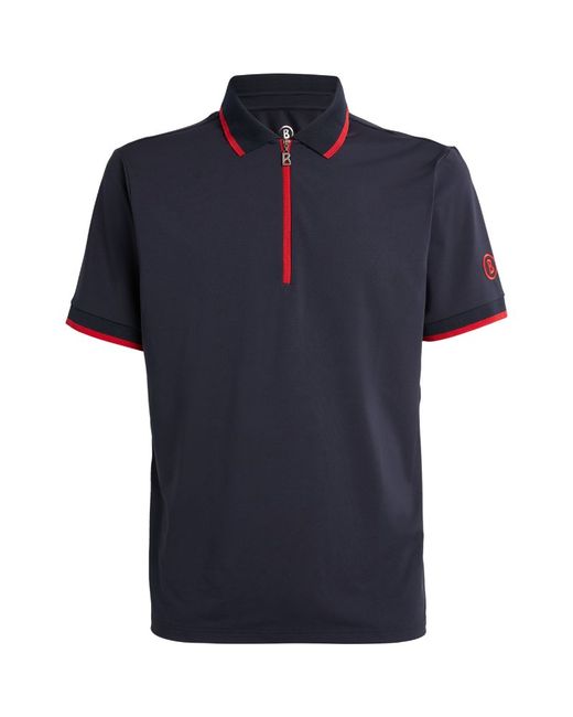 Bogner Contrast Zip-Up Polo Shirt