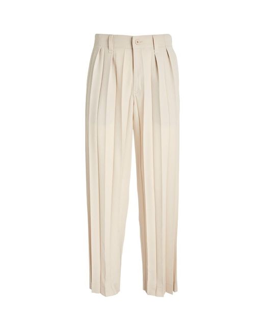 Homme Pliss Issey Miyake Wide-Pleat Tailored Trousers