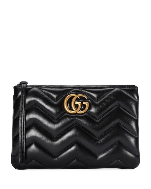 Gucci Leather Marmont Clutch Bag