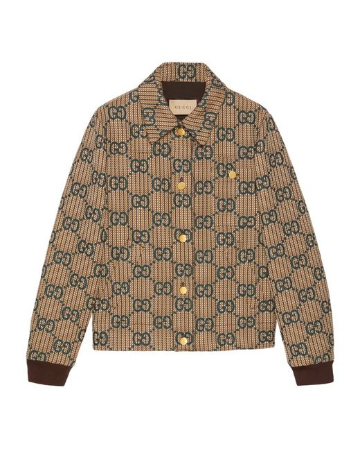 Gucci Wool Gg Bomber Jacket