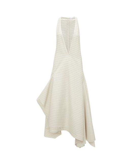 J.W.Anderson Wool-Blend Striped Maxi Dress