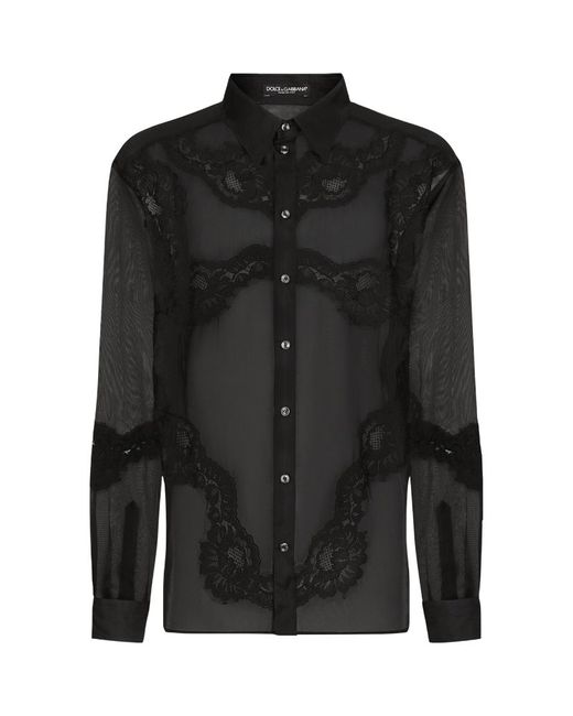 Dolce & Gabbana Lace-Trim Shirt